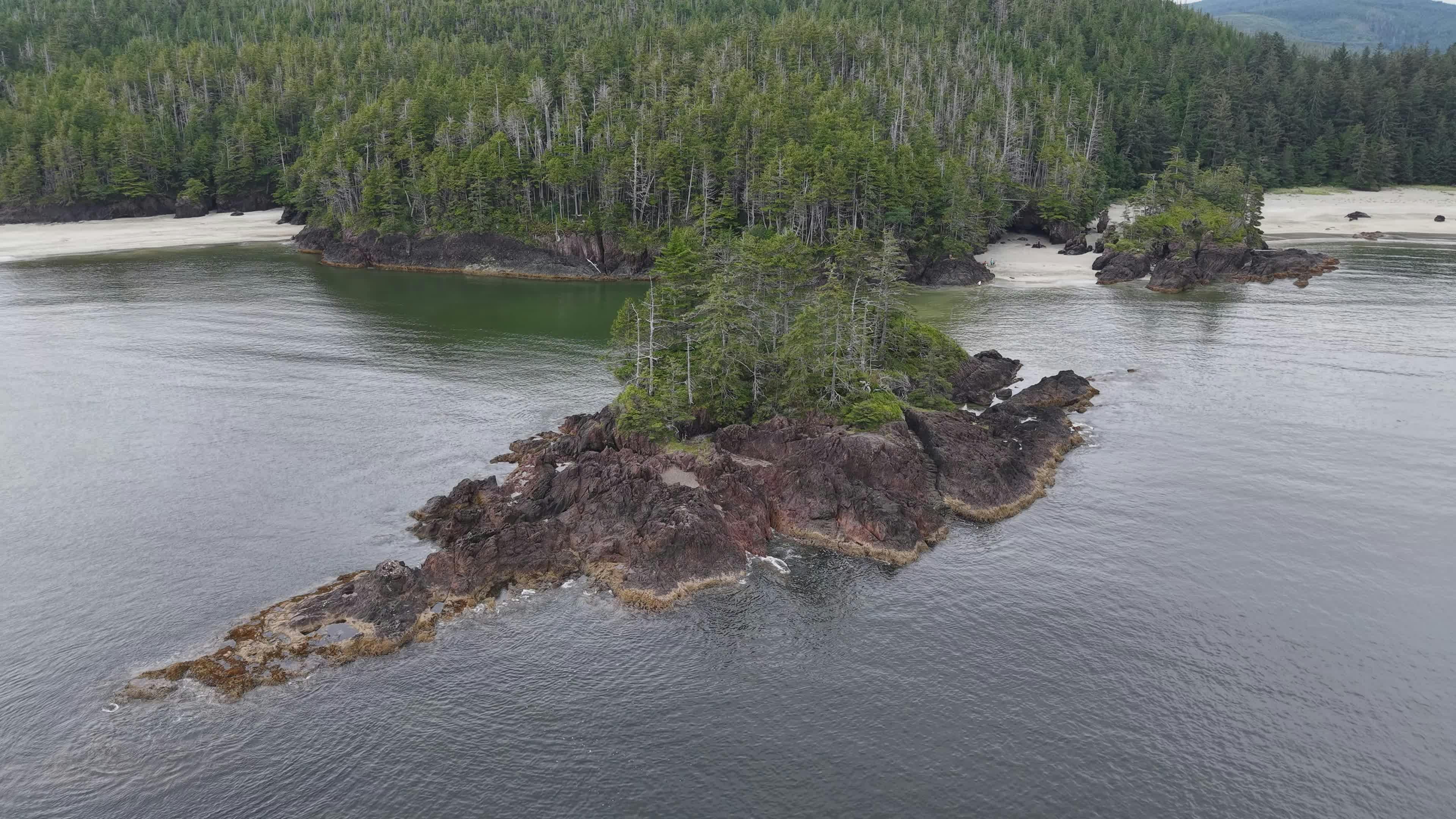 scenic aerial view of rugged west coast islands 35132745
