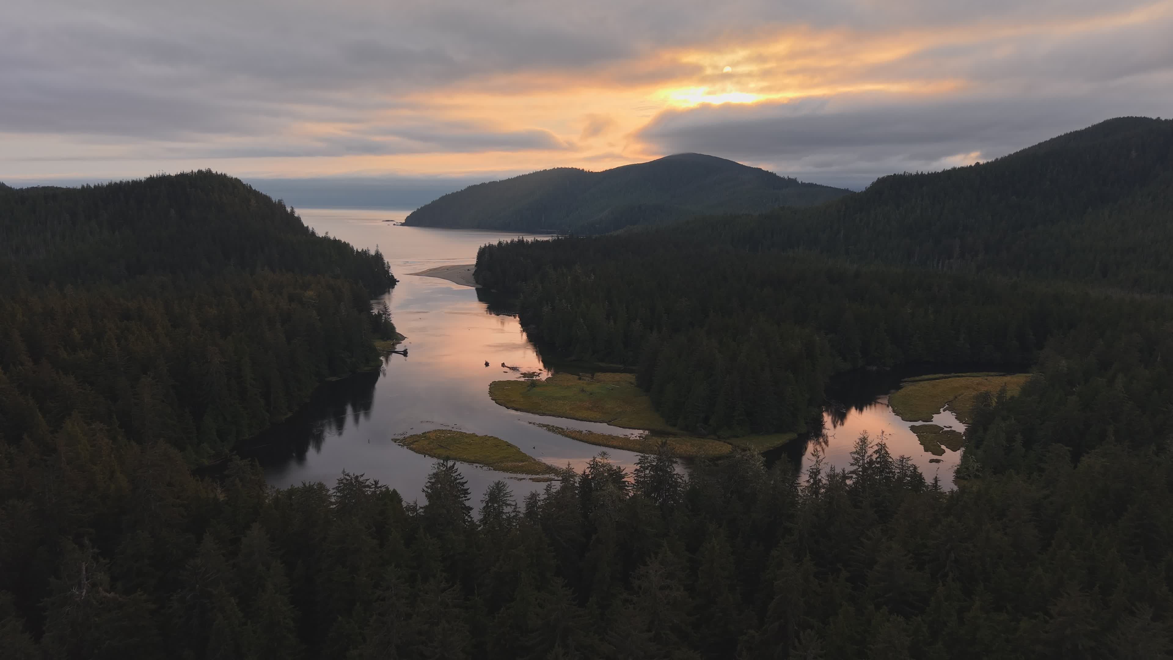 tranquil sunset over vancouver island coastline 35132790 — free pexels stock footage