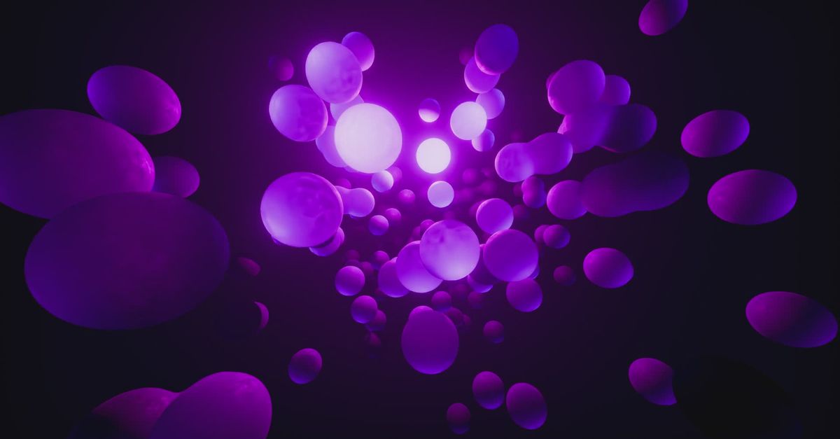 Mesmerizing Abstract Purple Bubble Animation Free Stock Video Footage ...