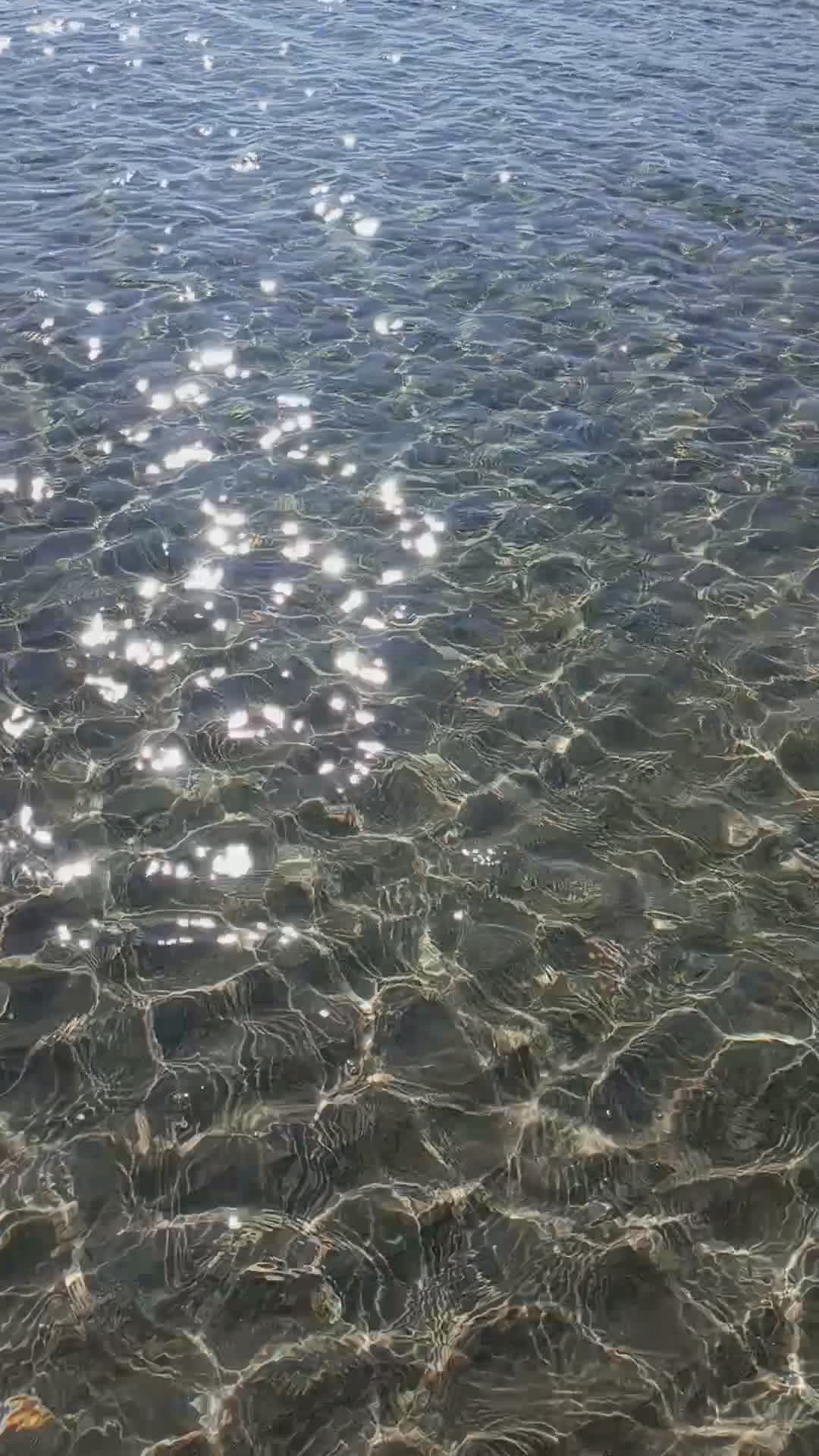 Reflective Sunlight on Tranquil Water Surface Free Stock Video Footage ...