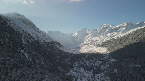 Drone Footage of Snowy Mountains in Norway Free Stock Video Footage ...
