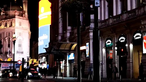 Stores And Shop In The Street Of London