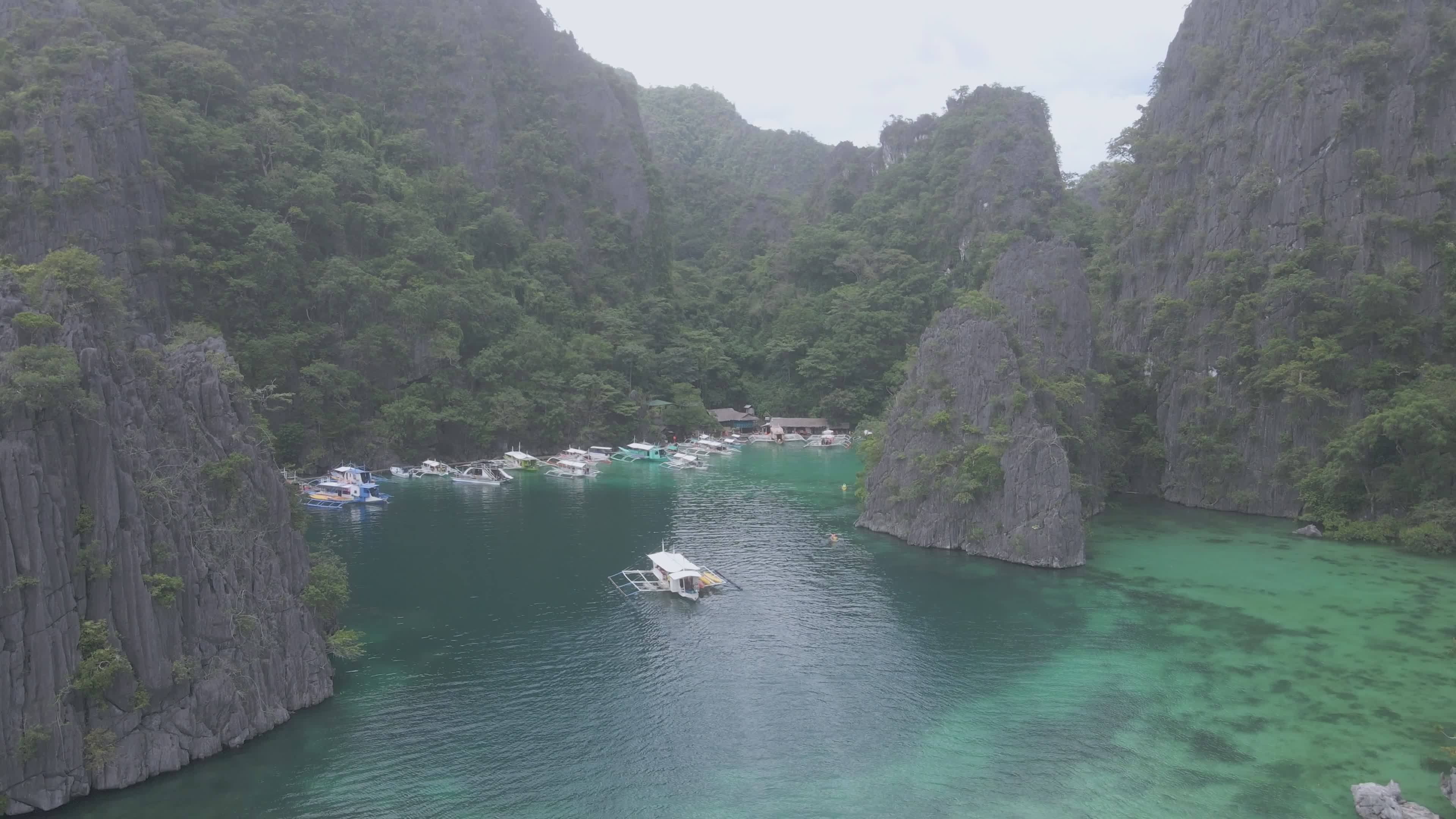 Stunning Aerial View of Lagoons in Palawan Free Stock Video Footage ...