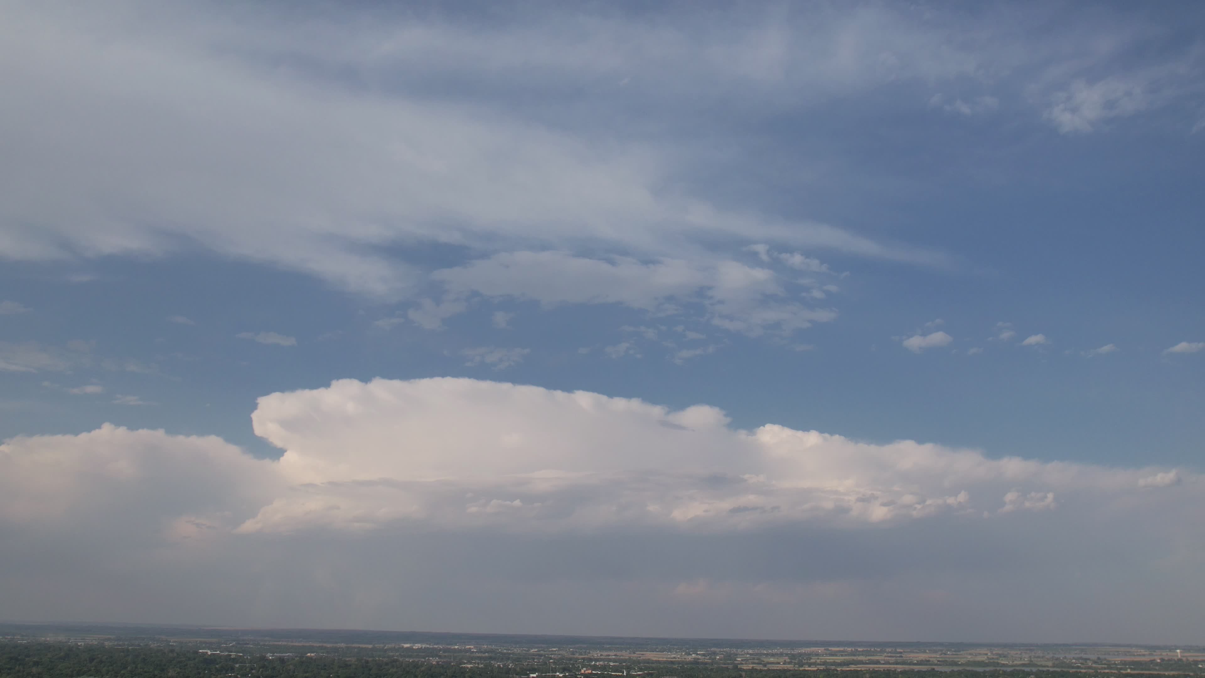 Stunning Aerial View of Cumulonimbus Clouds Free Stock Video Footage ...