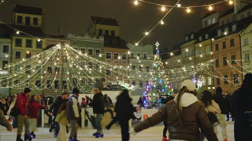 Warsaw Ice Rink Charming Christmas Ice Rink in Warsaw Free Stock Video Footage, Royalty ...