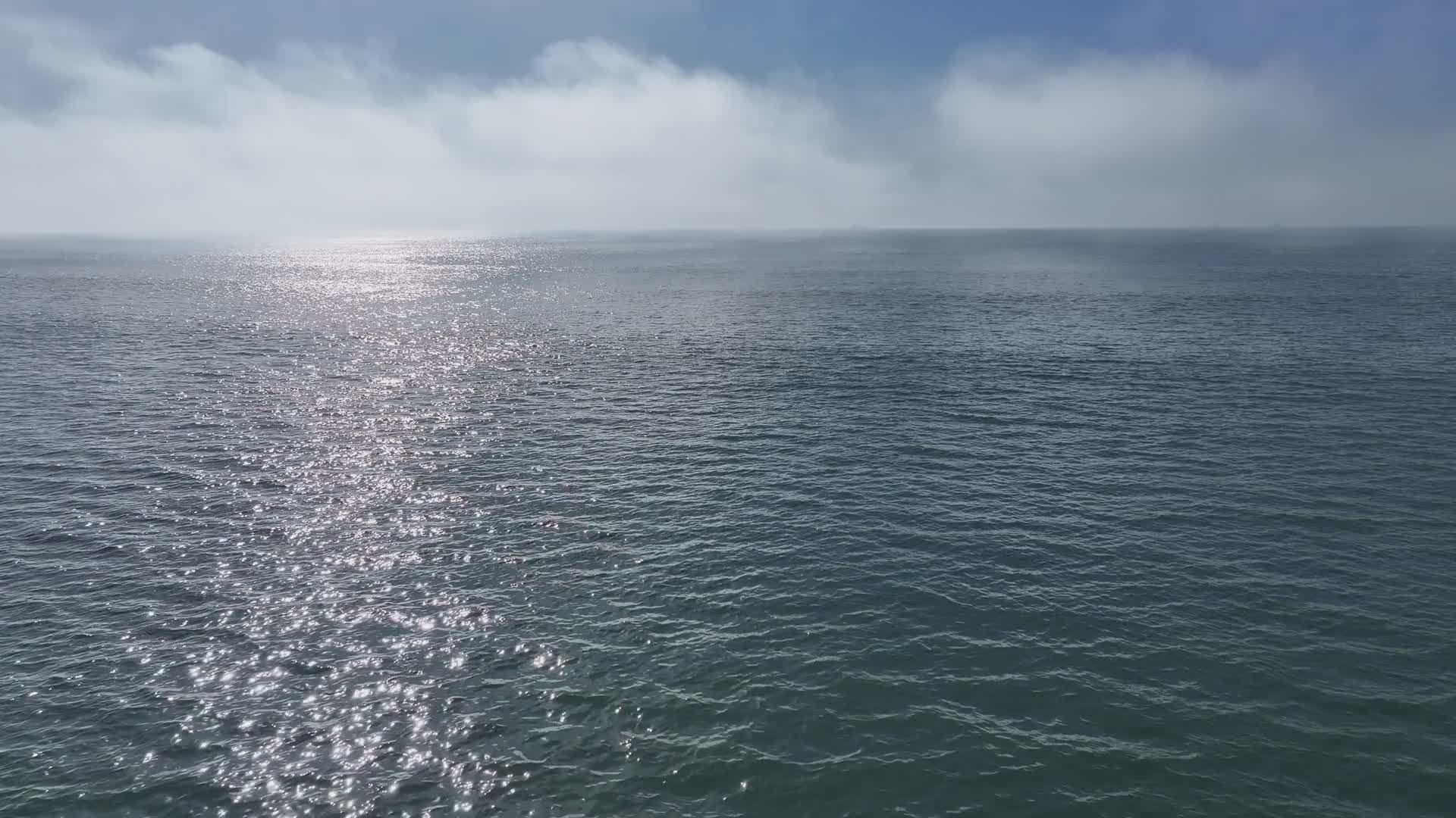 Serene Aerial View of Ocean and Coastline Free Stock Video Footage ...