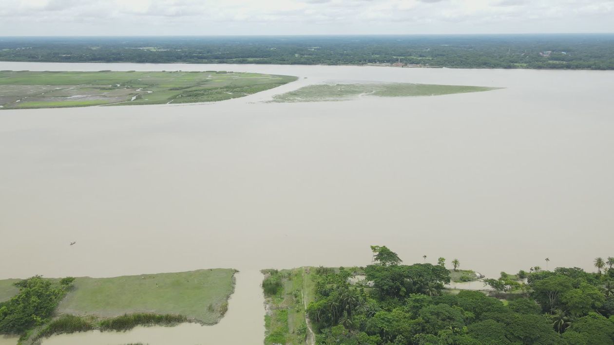 Landscape View Video Aerial View of River and Lush Landscape Free Stock Video Footage ...