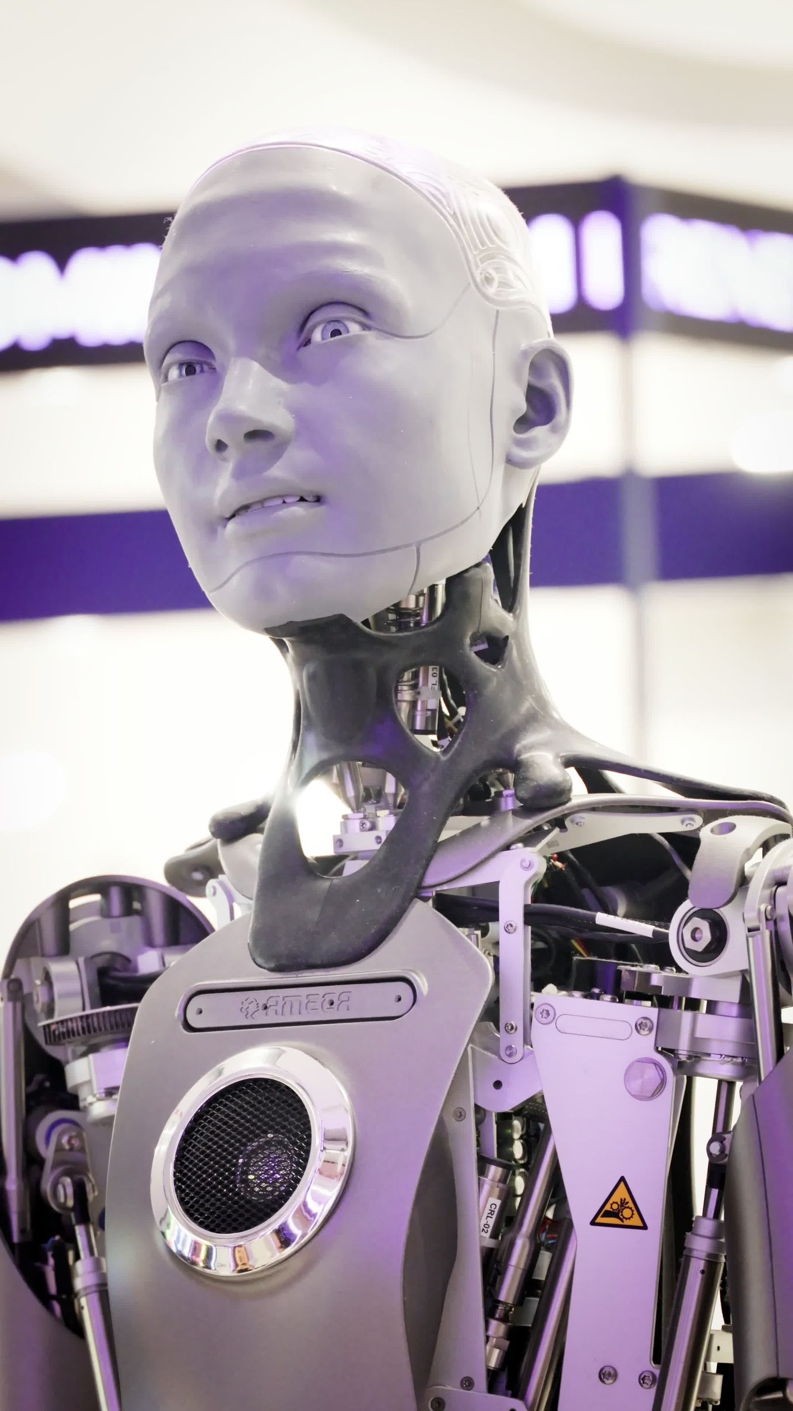 Progress Robot Modern Robotics: Humanoid Robot in Exhibition Free Stock Video Footage ...