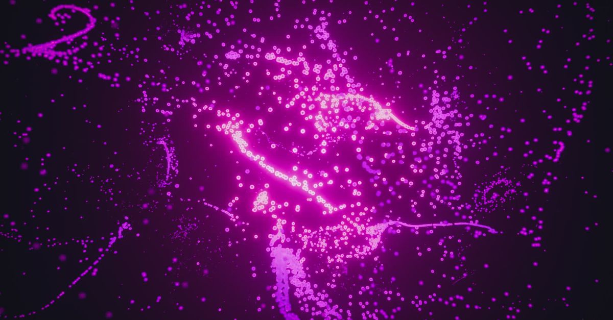 Vibrant Abstract Purple Particle Animation Free Stock Video Footage ...