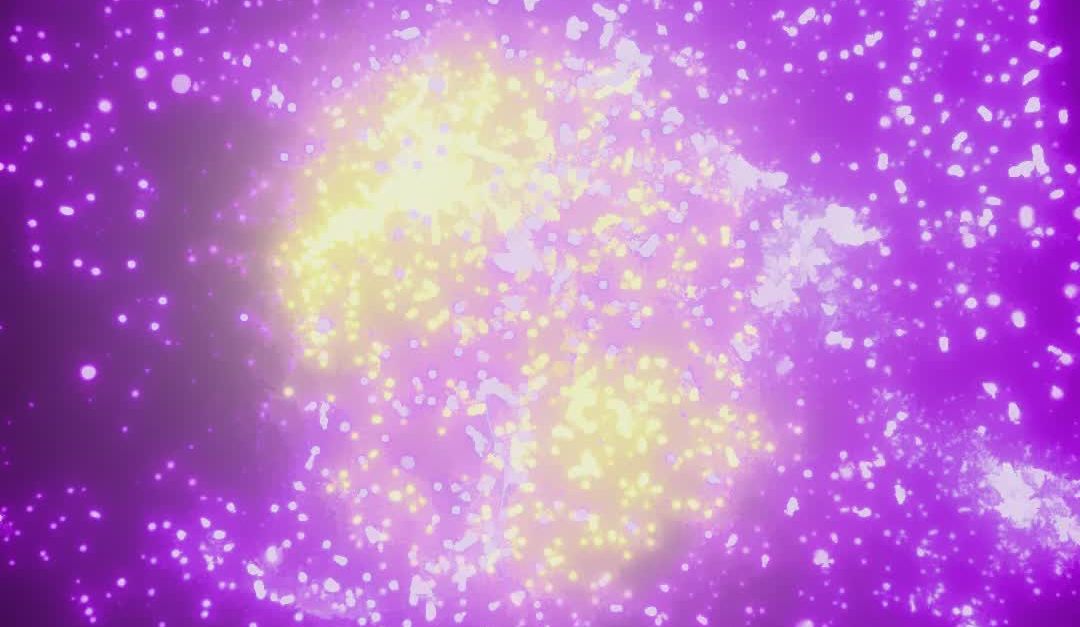 Vibrant Cosmic Nebula Animation in Purple and Yellow Free Stock Video ...
