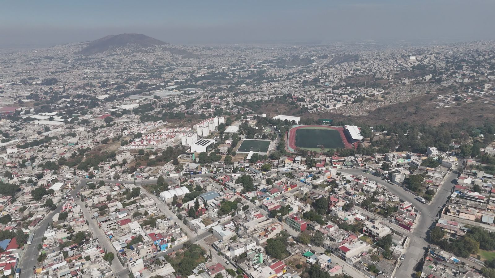 Aerial View of Estadio Azteca in Mexico City Free Stock Video Footage ...