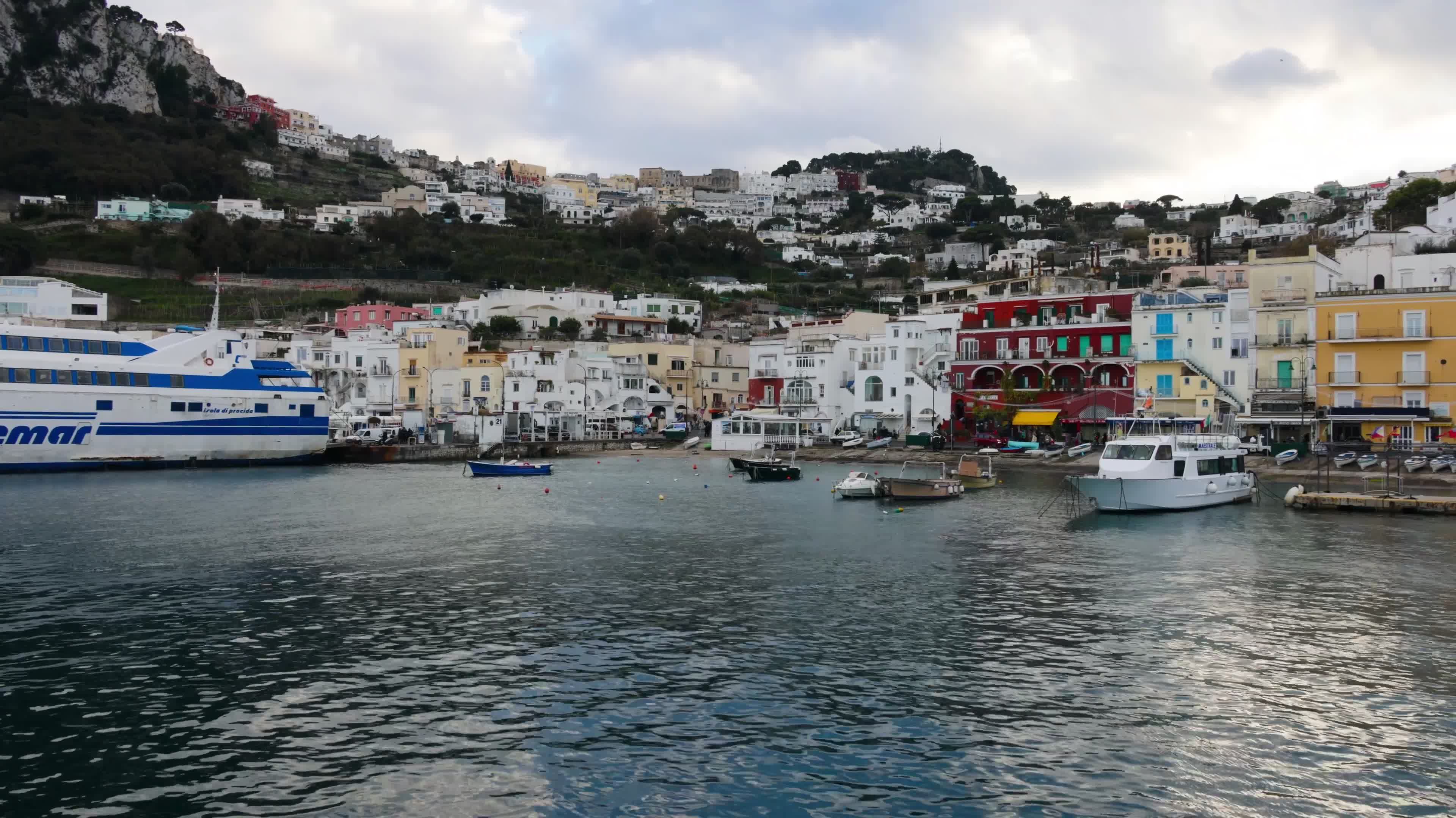 Scenic Italian Coastal Village View Free Stock Video Footage, Royalty ...