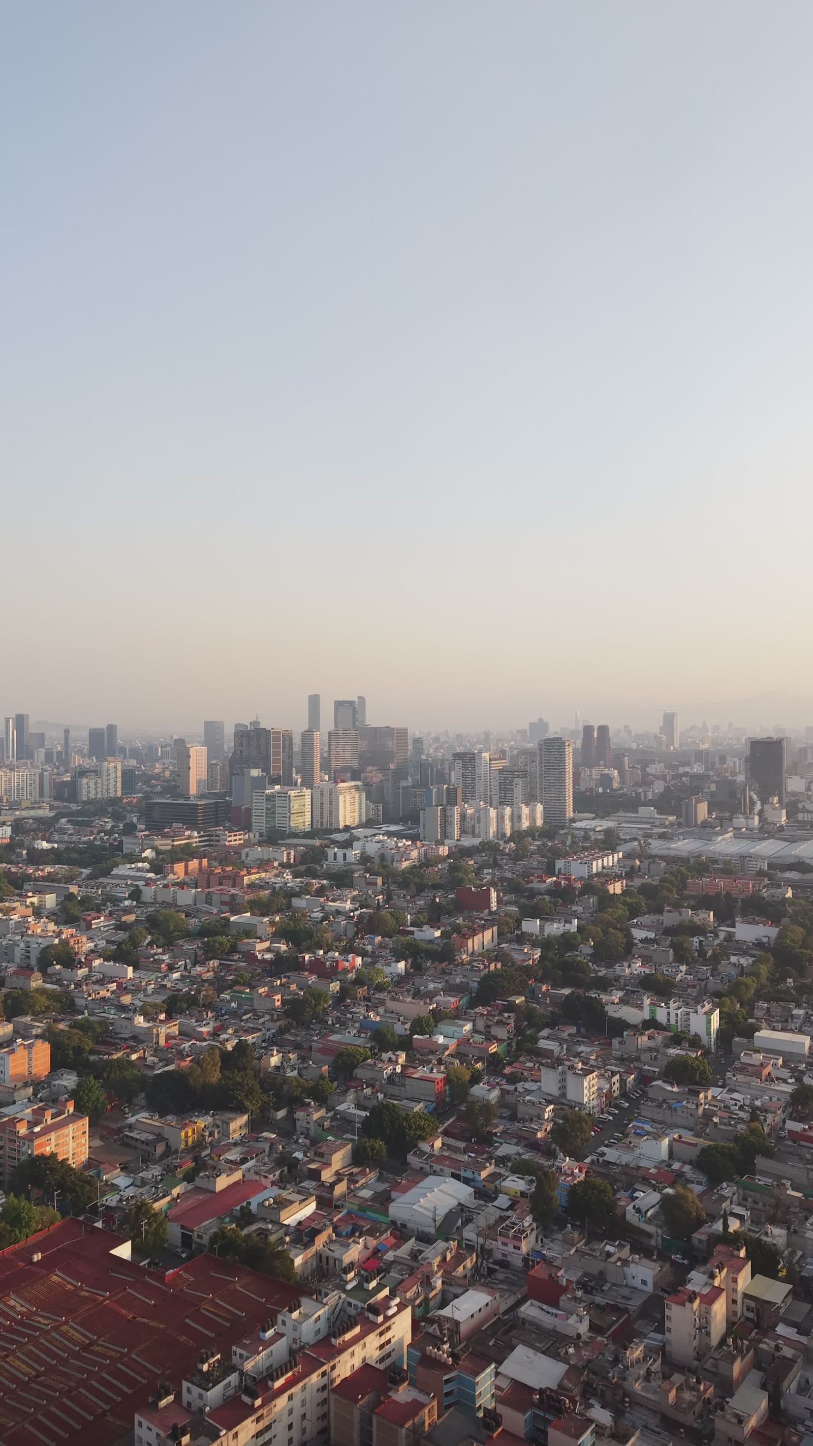 Stunning Aerial View of Mexico City Skyline Free Stock Video Footage ...