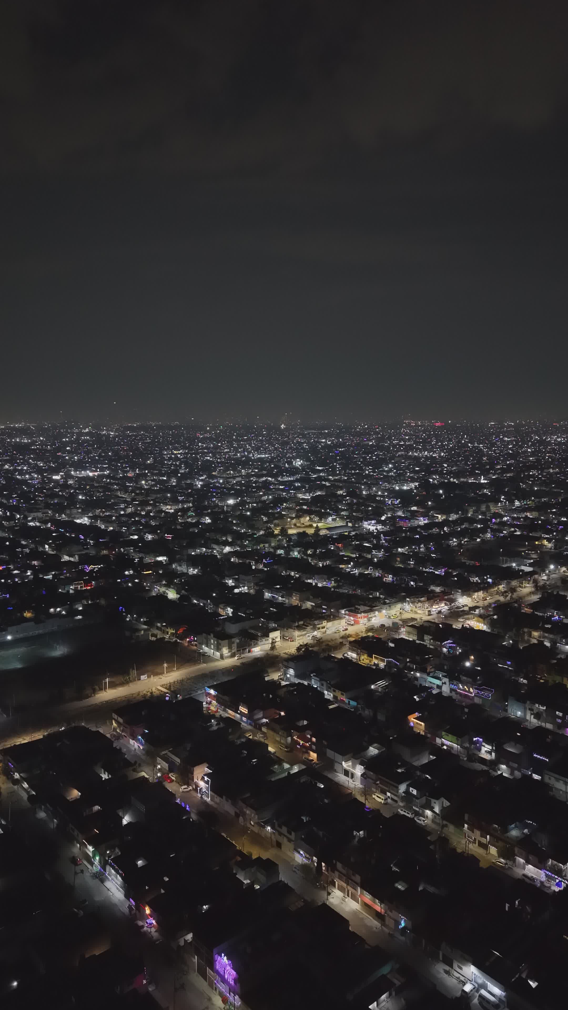 aerial night view of vibrant cityscape 35528987 — free pexels stock footage