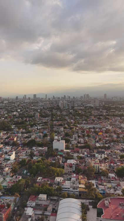 Aerial View of Mexico City Skyline at Dusk Free Stock Video Footage ...