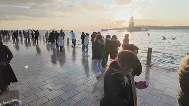 sunset stroll along istanbul s scenic waterfront