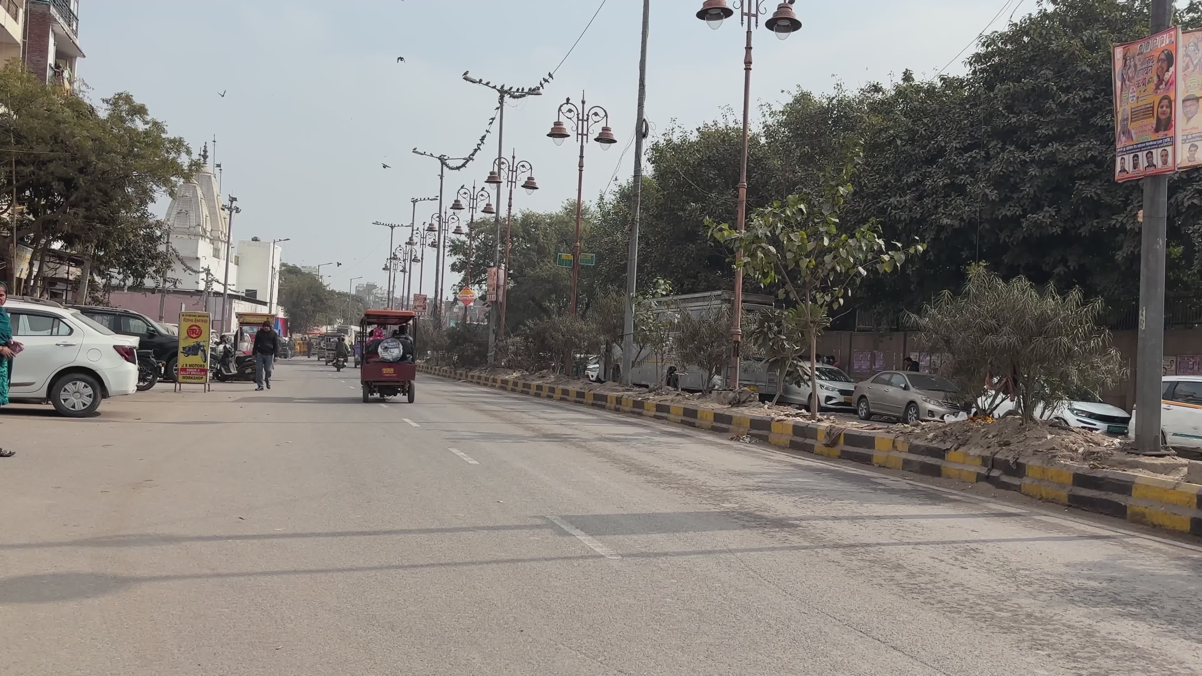 Busy Urban Street with Traffic in India Free Stock Video Footage ...