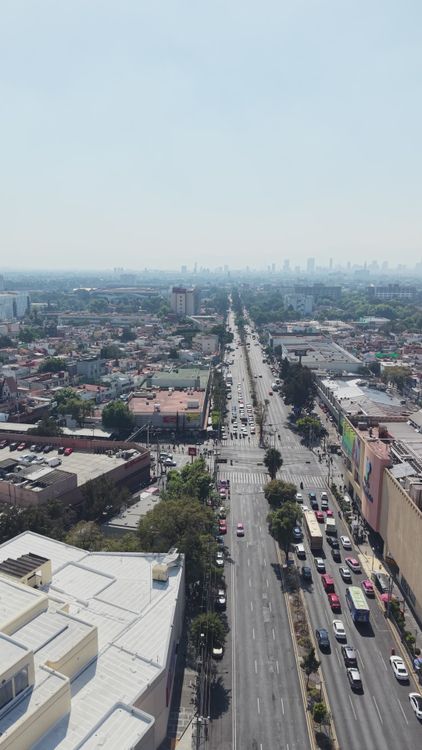 Aerial View of Mexico City with Monument Free Stock Video Footage ...