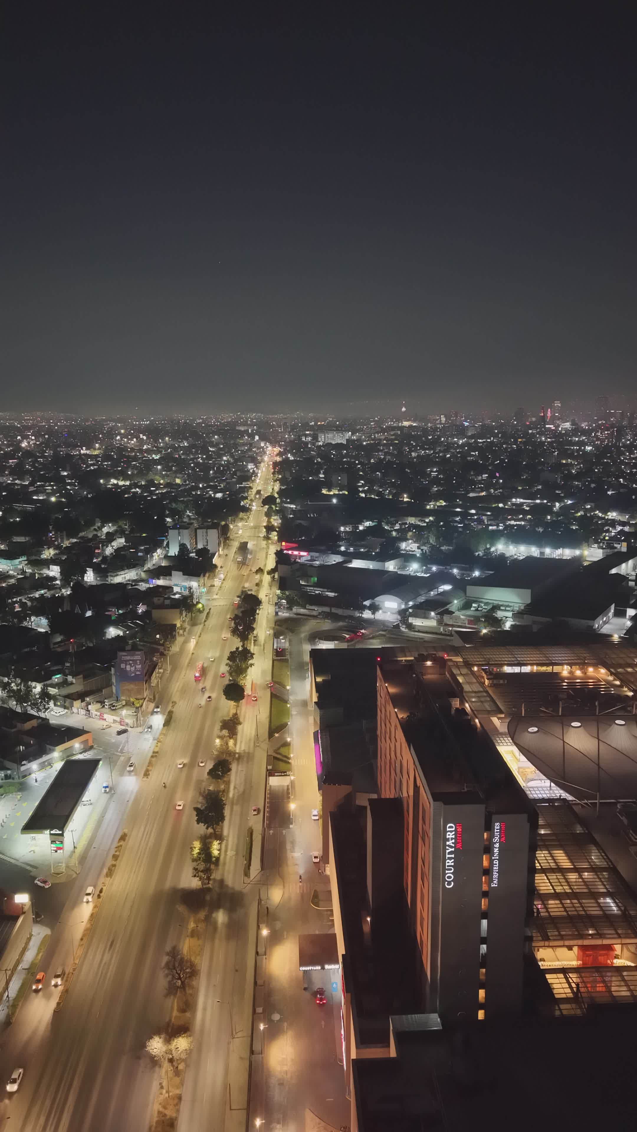 aerial night view of city skyline and road 35552569 — free pexels stock footage