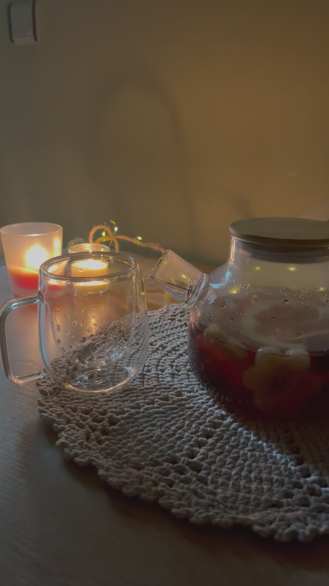Cozy Evening Tea Pouring Ritual Scene Free Stock Video Footage, Royalty ...