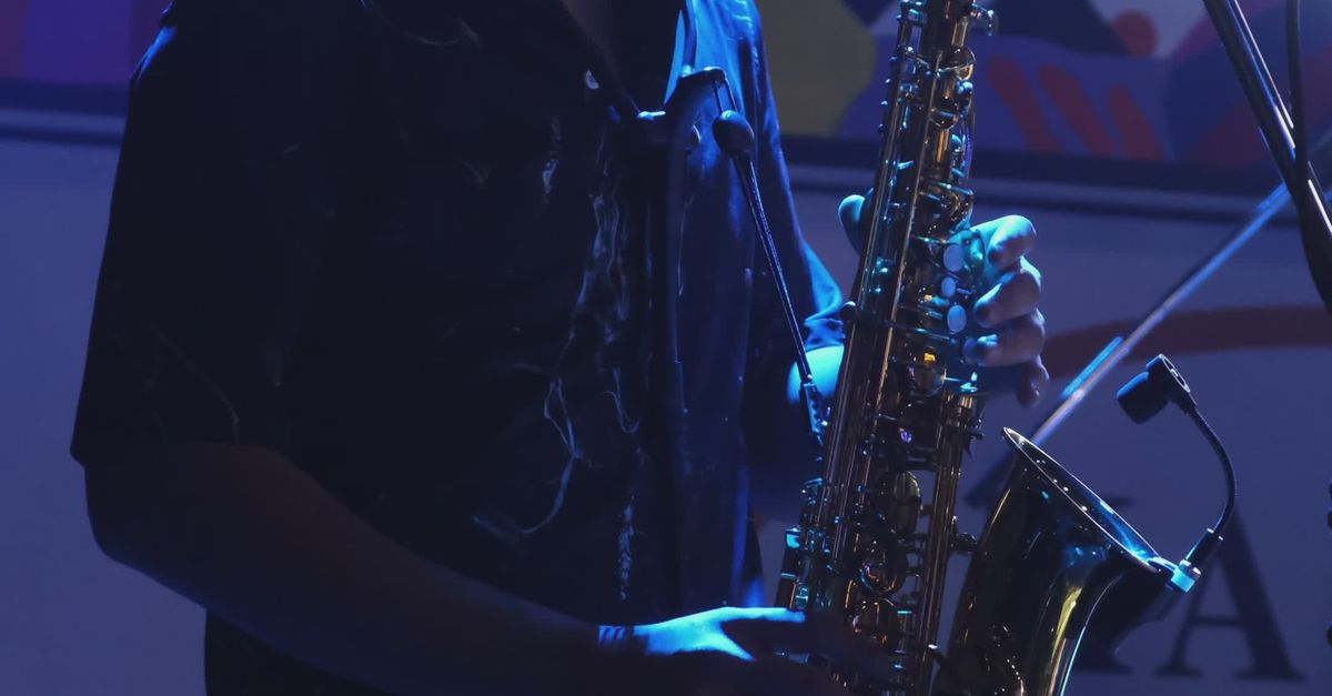 Saxophonist Performing Live at Night Event Free Stock Video Footage ...