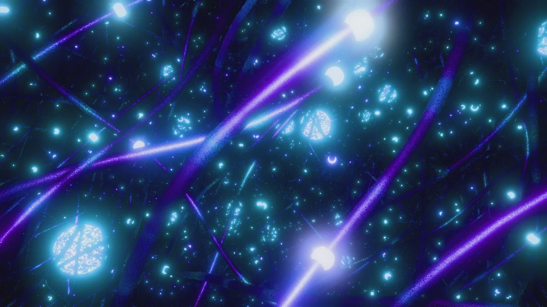 Vibrant Abstract Cosmic Energy Animation Free Stock Video Footage ...