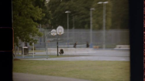 Vintage Video of People Playing Basketball