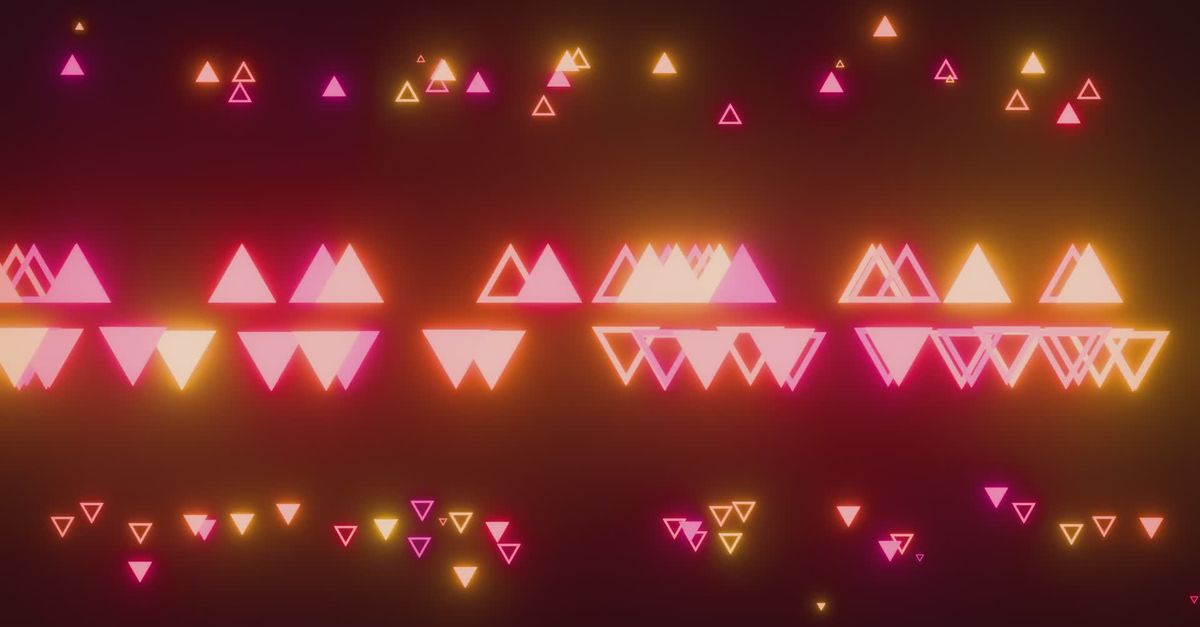 Colorful Animated Geometric Triangle Patterns Free Stock Video Footage ...