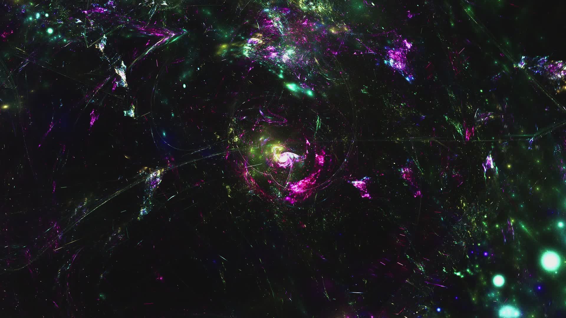Vibrant Abstract Animation with Glowing Swirls Free Stock Video Footage ...
