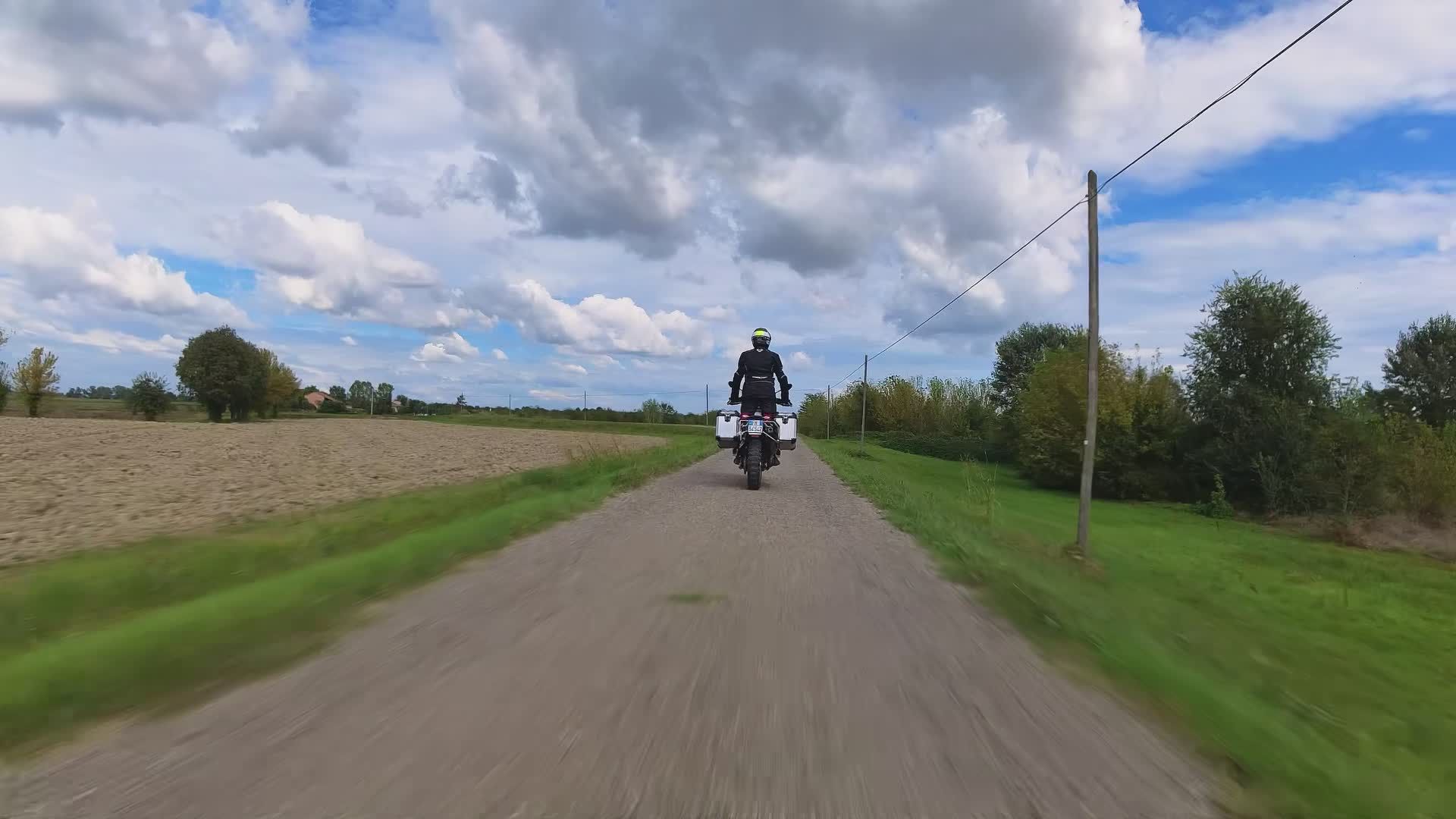 Motorcycle Ride Through Scenic Countryside Road Free Stock Video ...