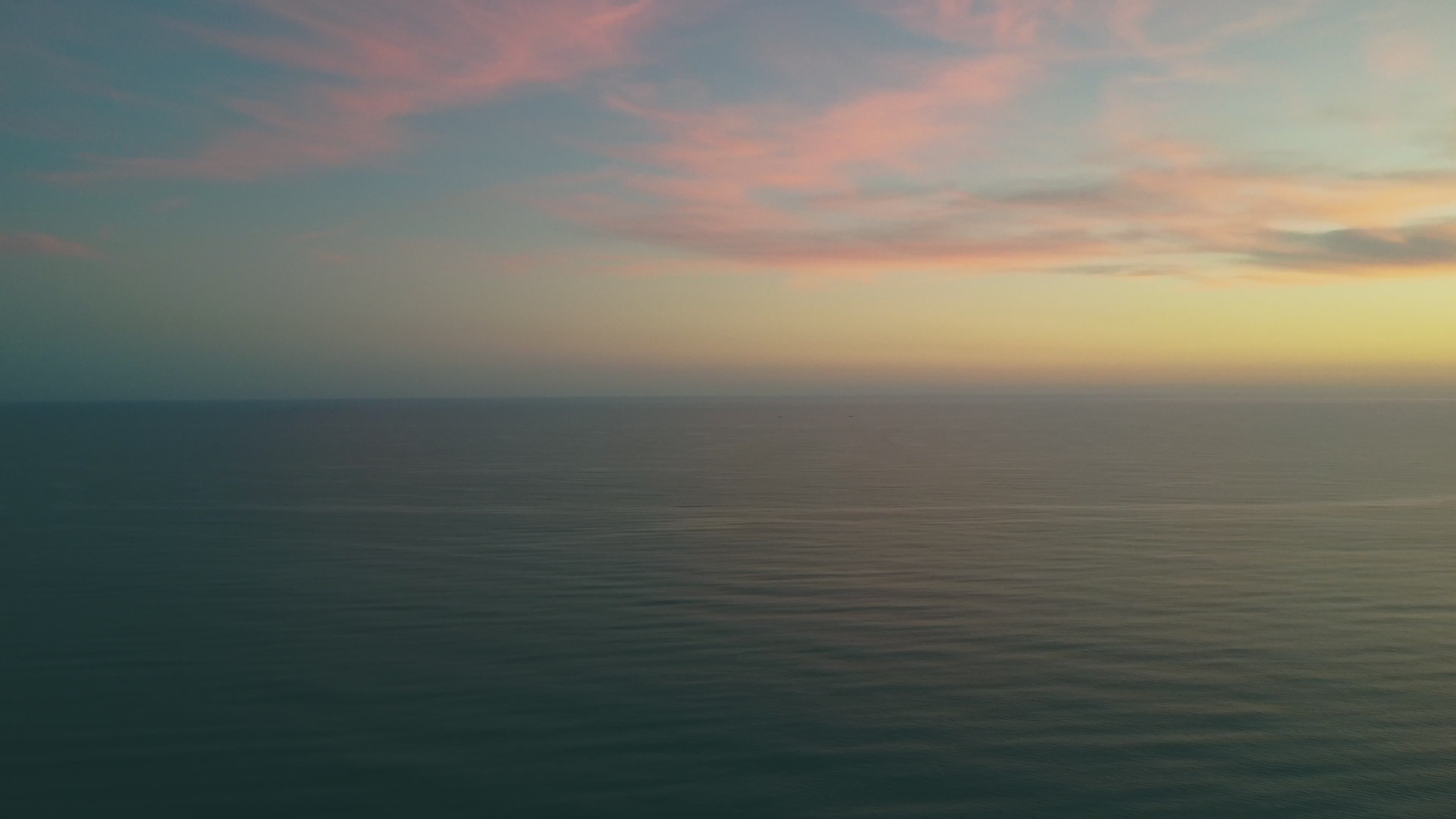 Peaceful Ocean Sunset with Colorful Skies Free Stock Video Footage ...