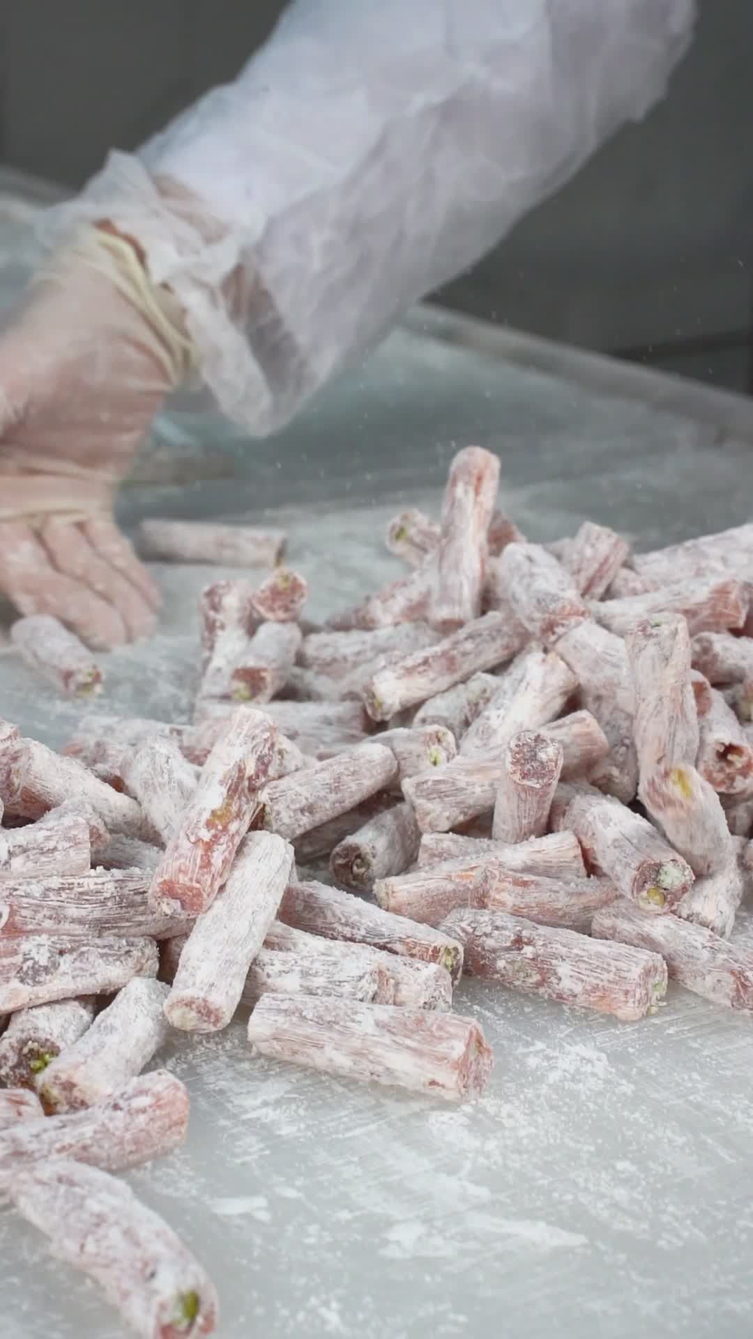 Making Traditional Turkish Delight in Factory Free Stock Video Footage ...