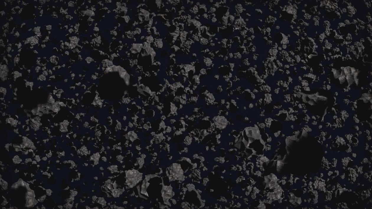 Asteroid Field in Deep Space Animation Free Stock Video Footage ...