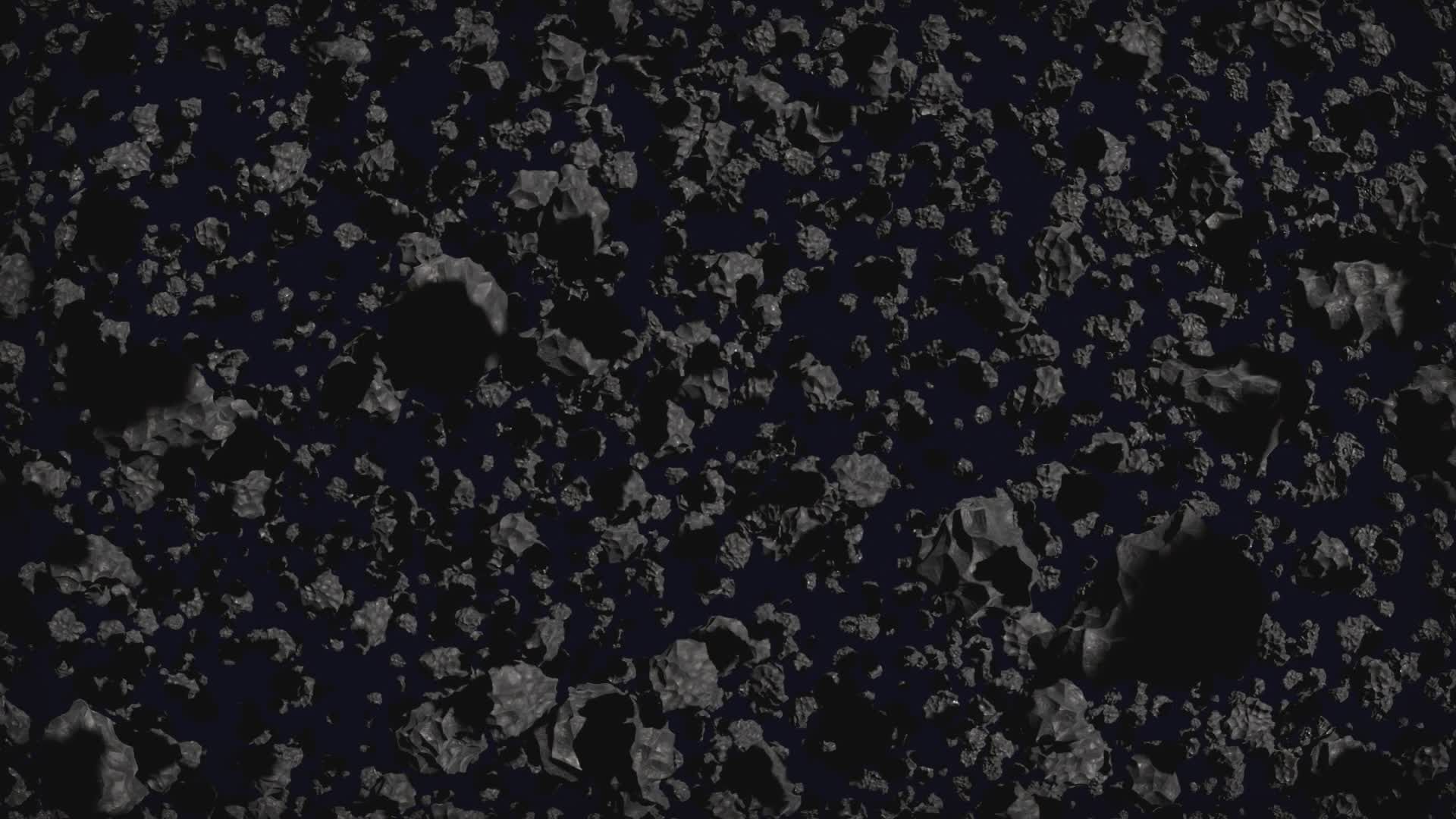 Asteroid Field in Deep Space Animation Free Stock Video Footage ...