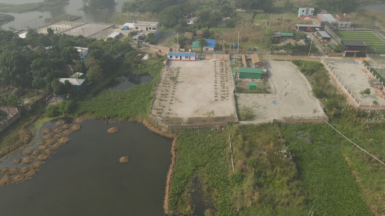 Aerial View of Rural Infrastructure Development Free Stock Video ...
