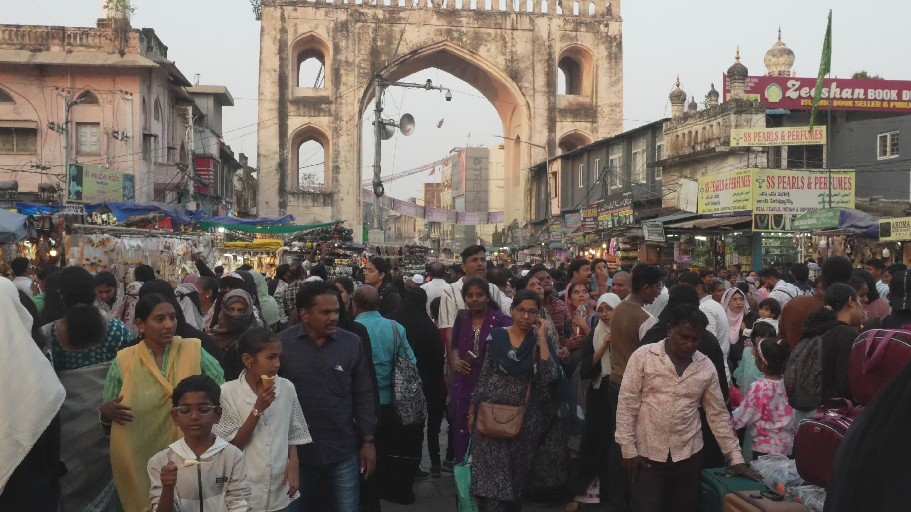 Bustling Market Scene in Indian Bazaar Free Stock Video Footage ...