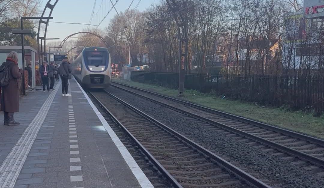 Dutch Terminal Train Dutch Train Arrival at Hilversum Station Free Stock Video Footage ...