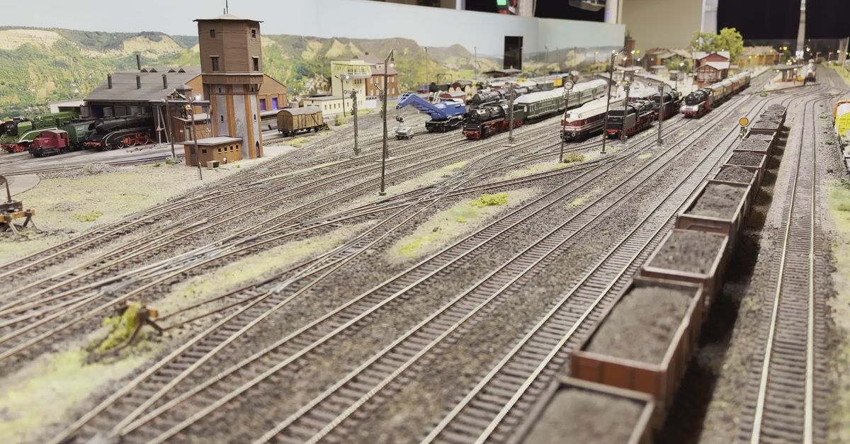 Diverse HO Scale Model Train Setup Free Stock Video Footage, Royalty ...
