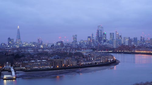 Watching The Nice View Of The City In Time Lapse