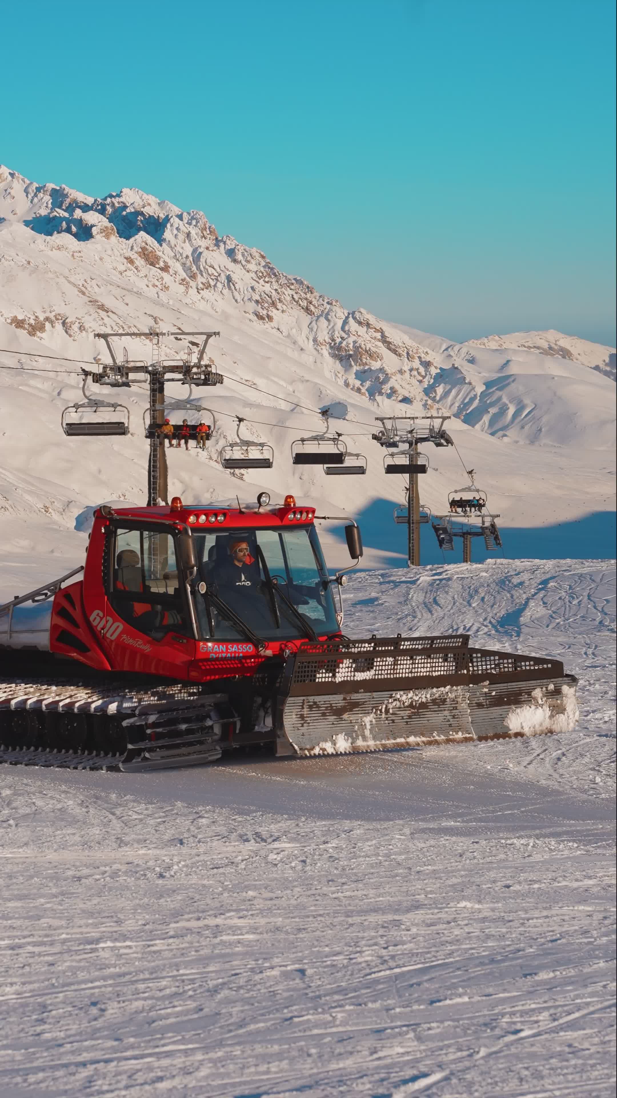 Snow-Capped Mountain Views with Snowcat Free Stock Video Footage ...