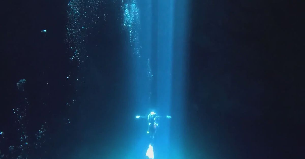 Cave Video Stunning Underwater Cavern Exploration in 4K Free Stock Video Footage ...