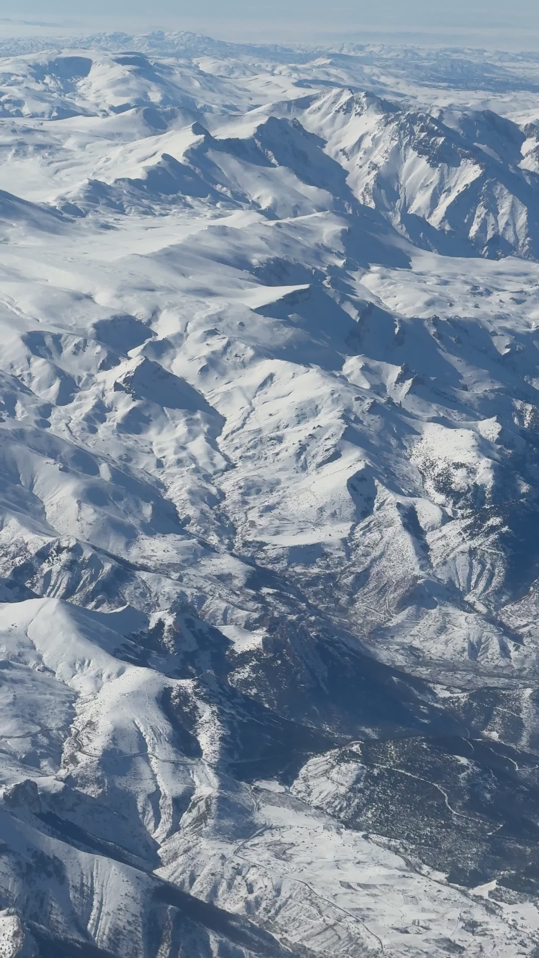 Stunning Aerial View of Snowy Mountain Landscape Free Stock Video ...