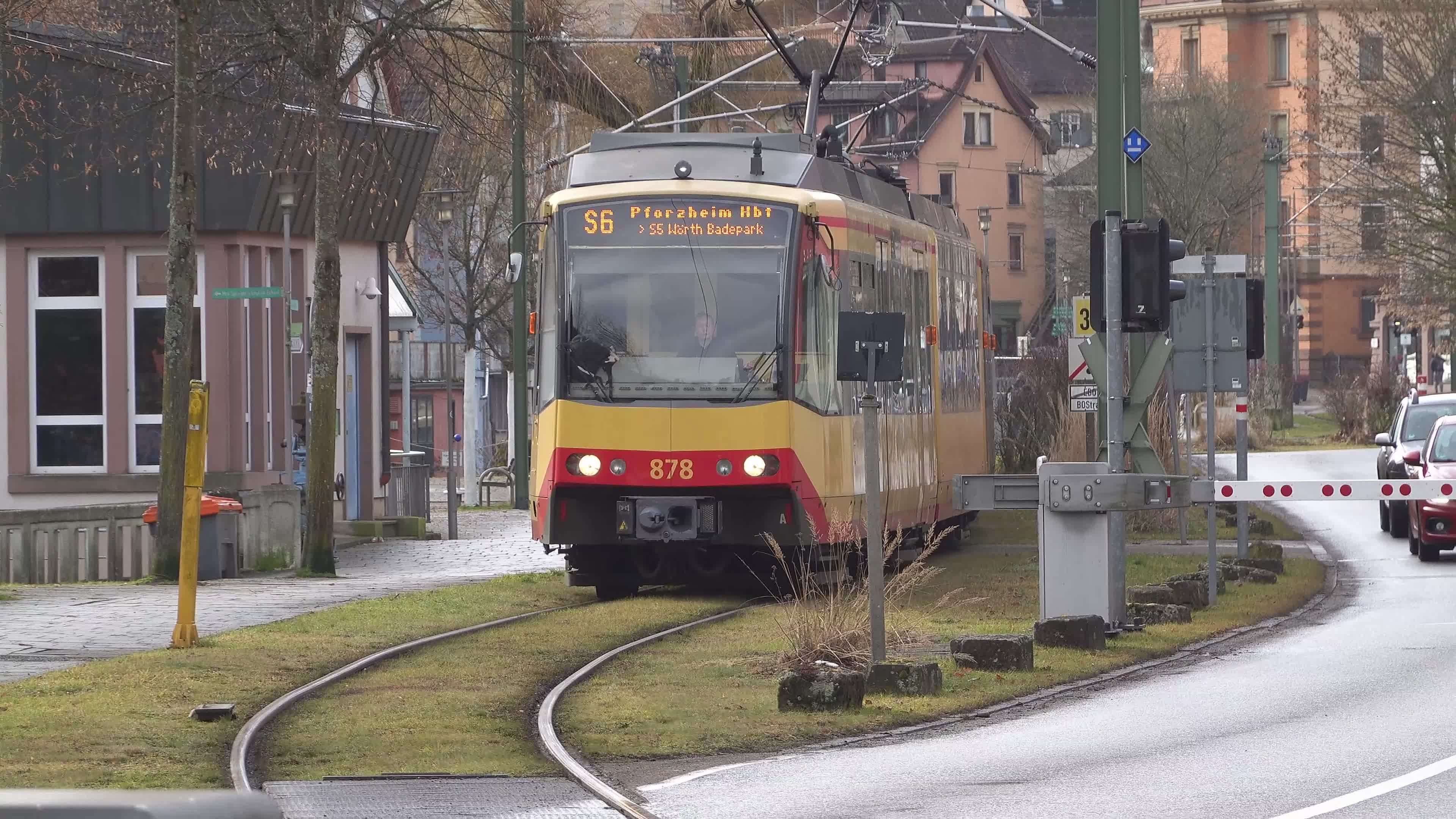 Modern Tram in Peaceful Urban Setting Free Stock Video Footage, Royalty ...