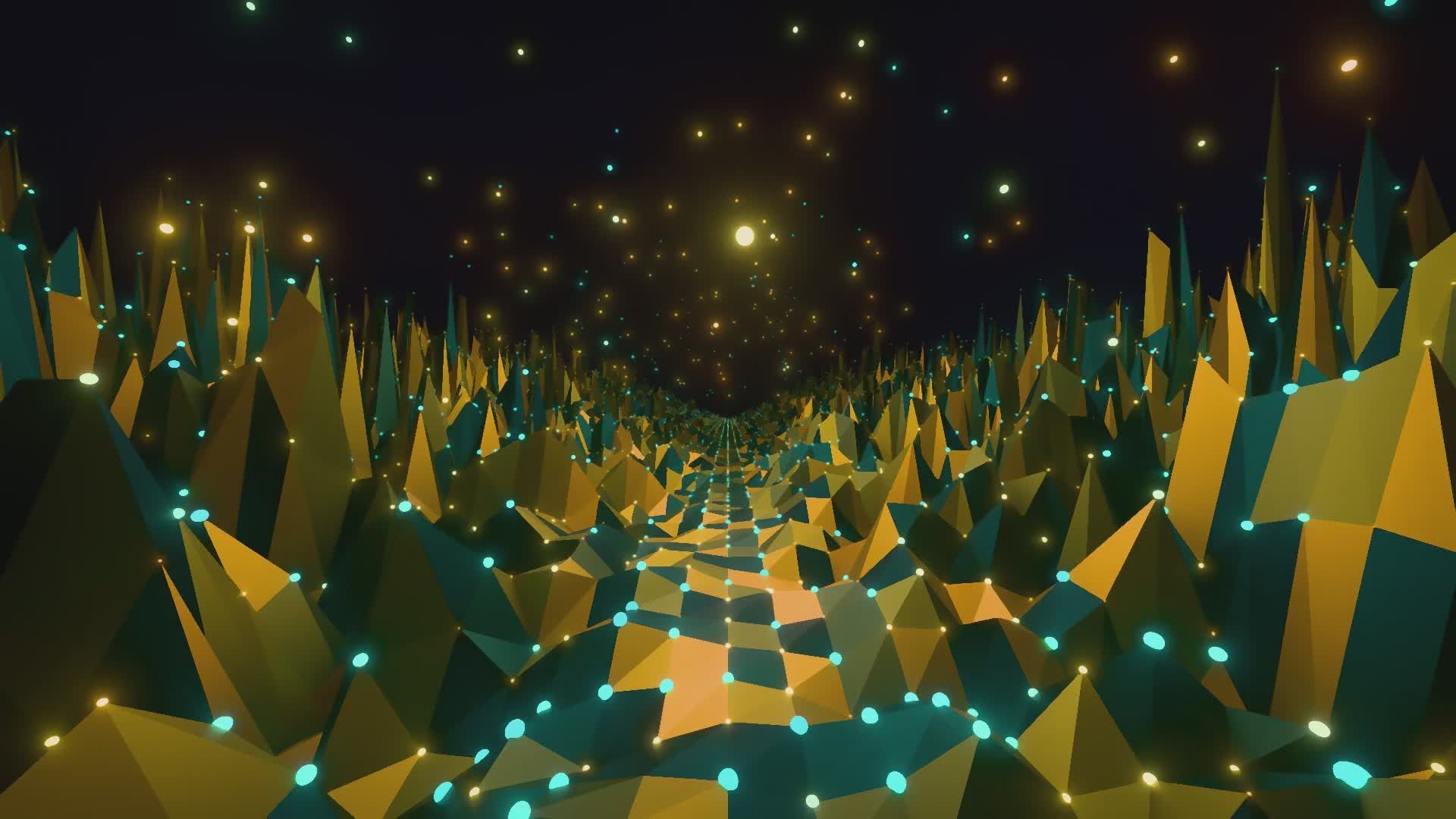Stunning Abstract Geometric Pathway Animation Free Stock Video Footage ...