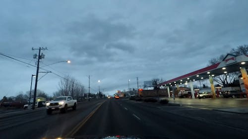 Footage Of A Traffic Taken Inside A Moving Vehicle