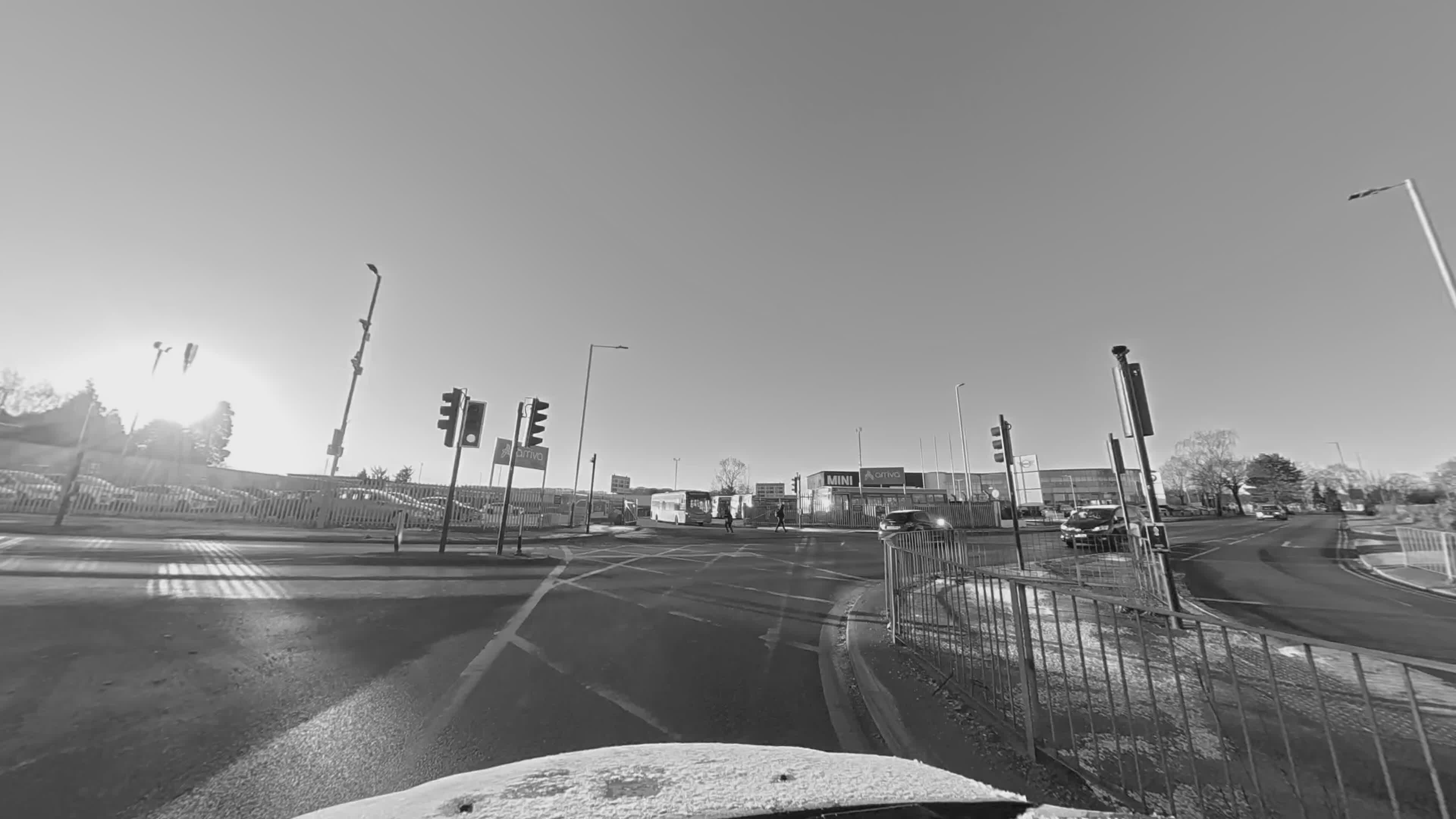 Urban Roundabout Drive on a Clear Day Free Stock Video Footage, Royalty ...