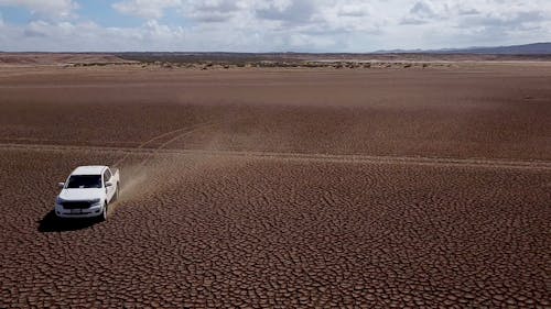 Driving An Off Road Vehicle In A Desert