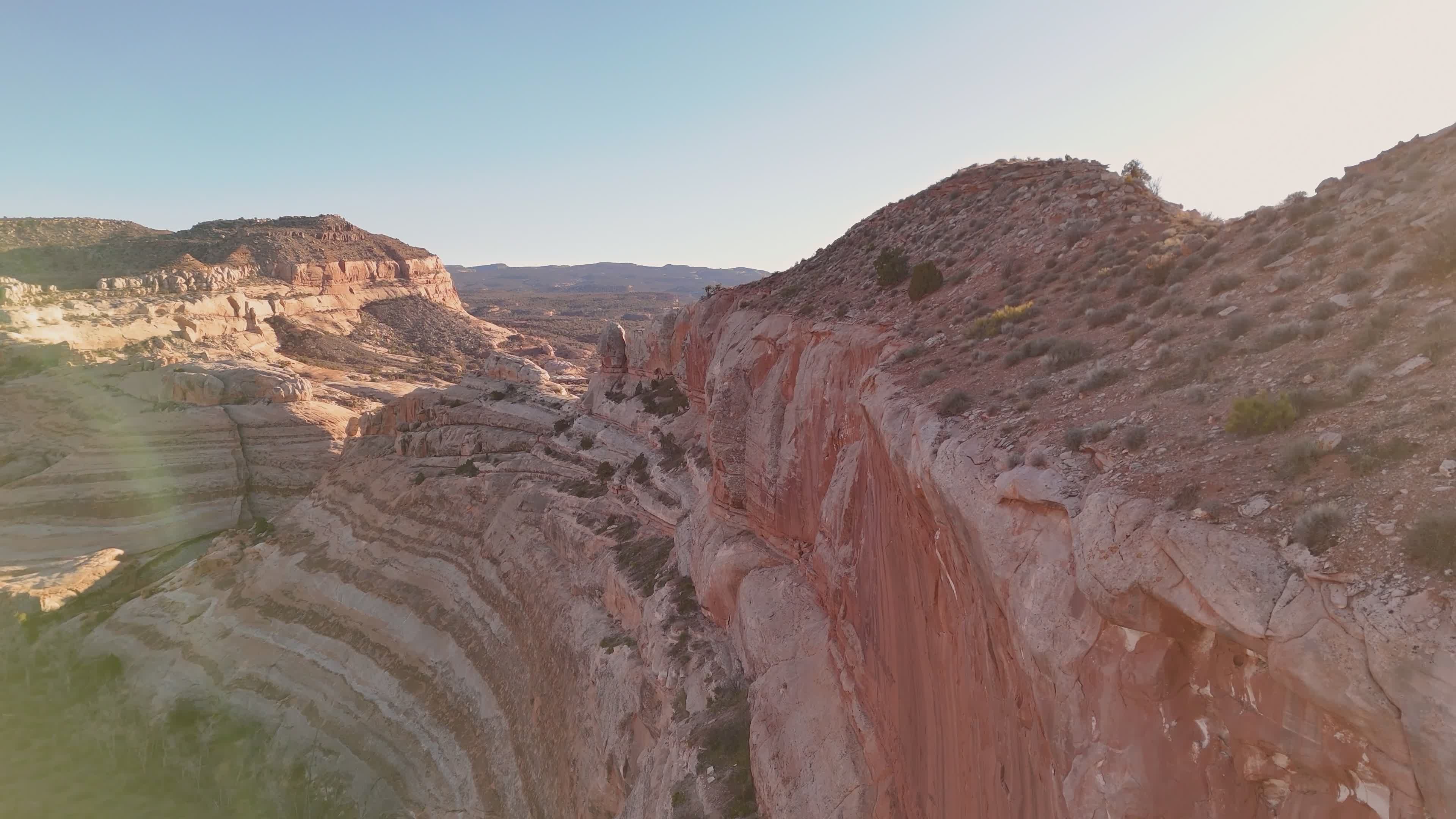 Breathtaking Aerial View of Utah's Red Rock Canyons Free Stock Video ...