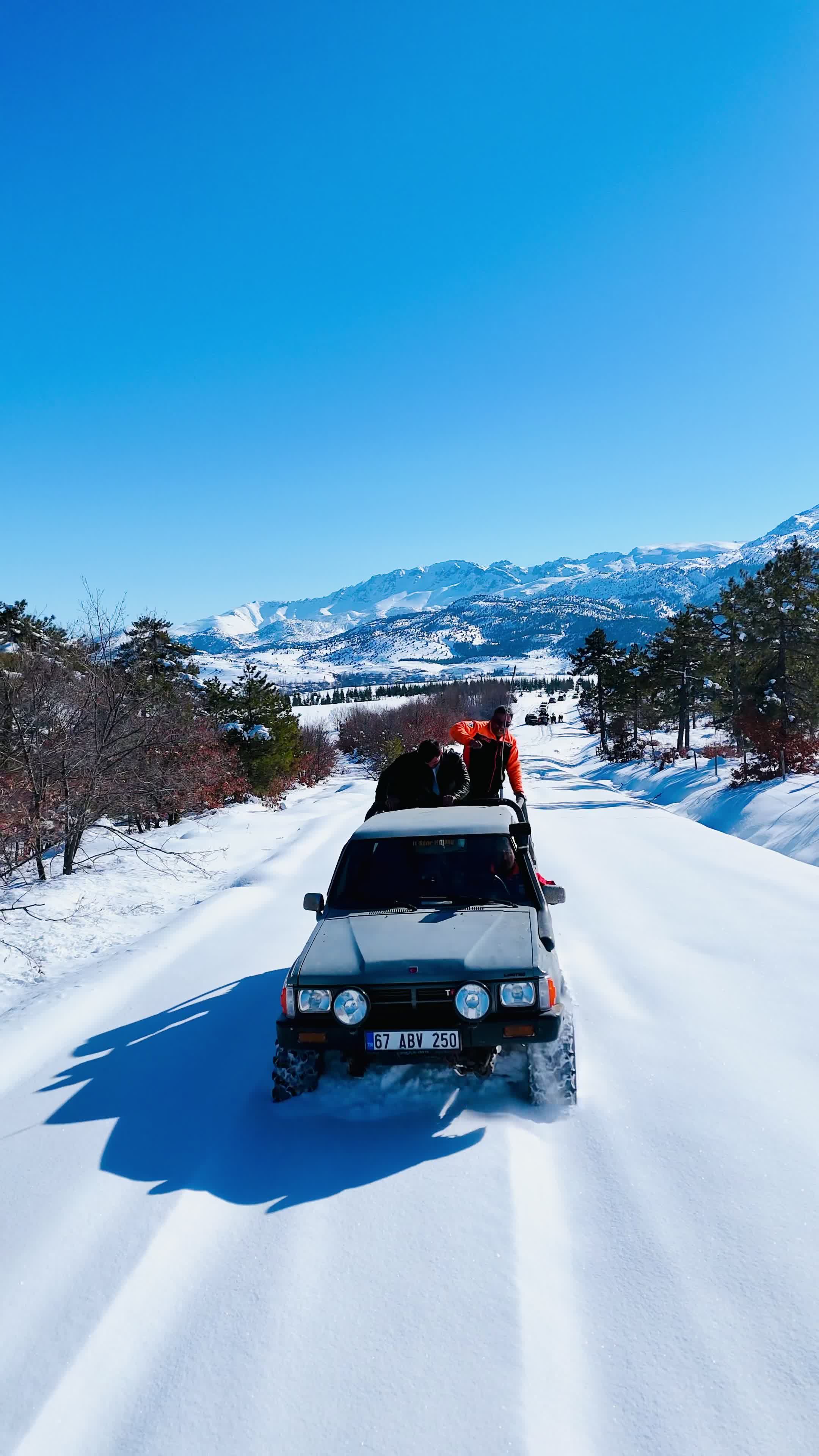 scenic winter road trip through snowy mountains 35743381 — free pexels stock footage