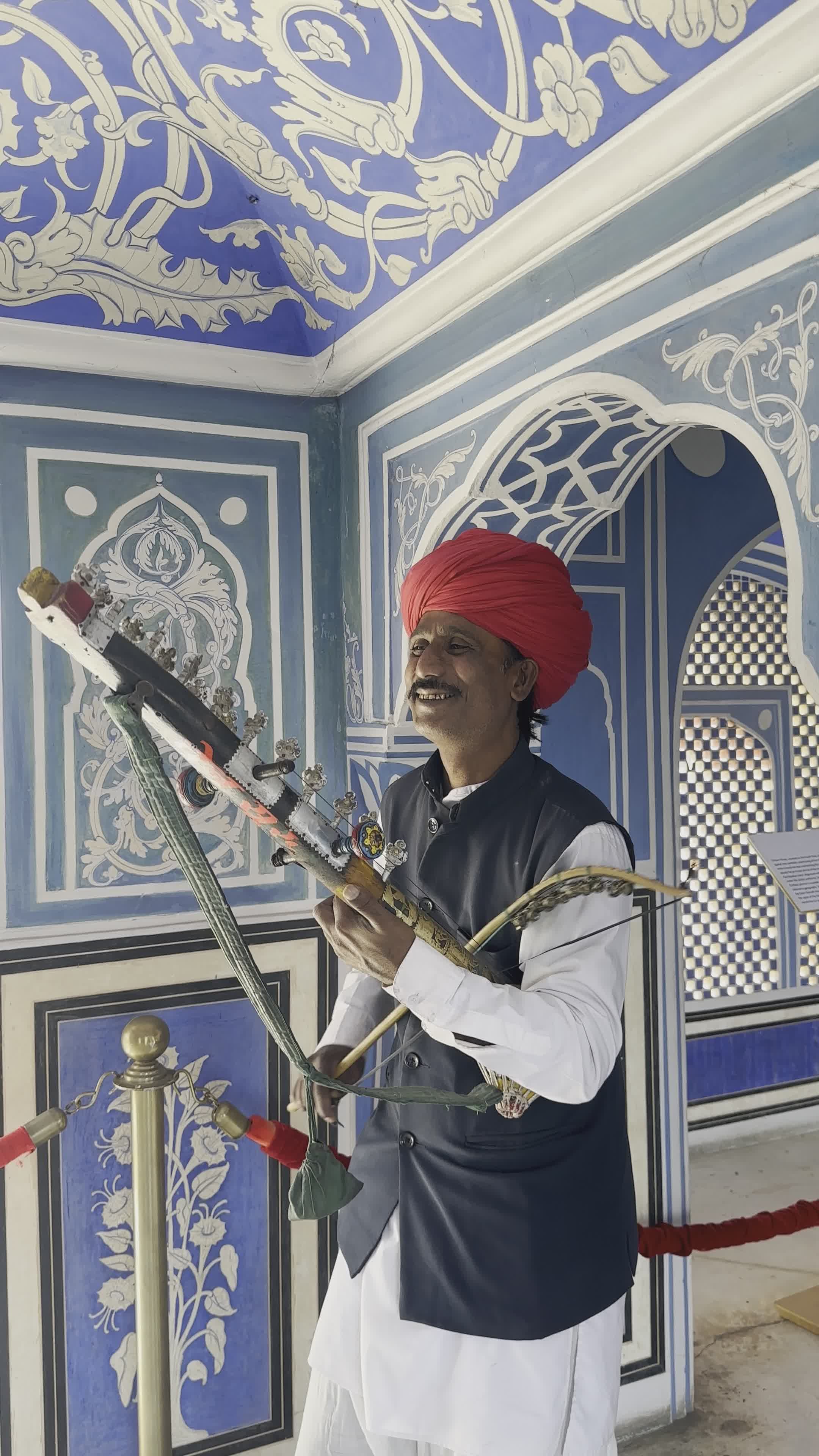 Traditional Rajasthani Musician in Vibrant Attire Free Stock Video ...